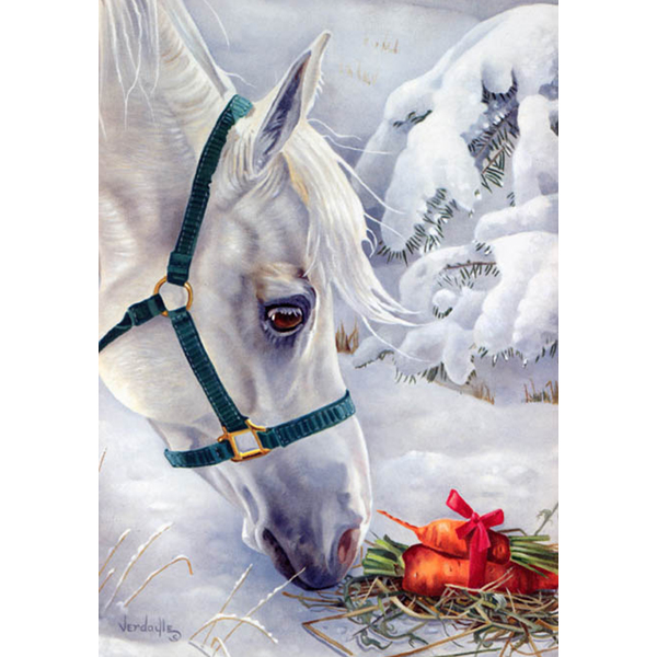 Gift Horse Holiday Flag | eBay