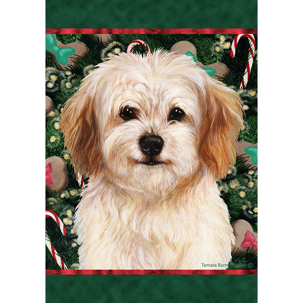 Cavachon Holiday Treats Flag - Furrypartners