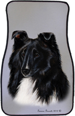 black sheltie stuffed animal